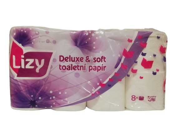 TP Lizy 3vr. 160 útržků celulóza - Papírová hygiena Toaletní papír 3 až 4 vrstvý